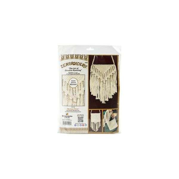 Design Works™ Zenbroidery™ Macramé Purse Kit | Michaels