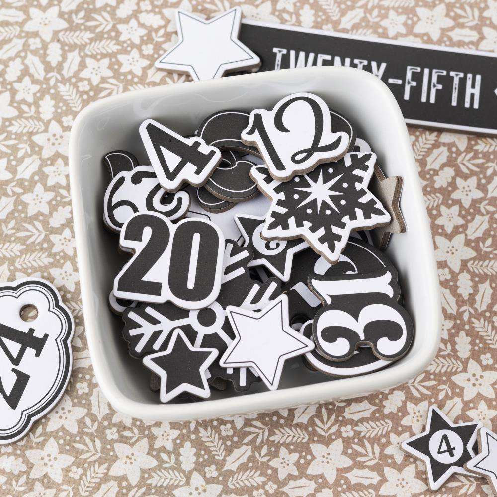 Vicki Boutin Evergreen & Holly Mixed Chipboard Stickers Dubai's Arts